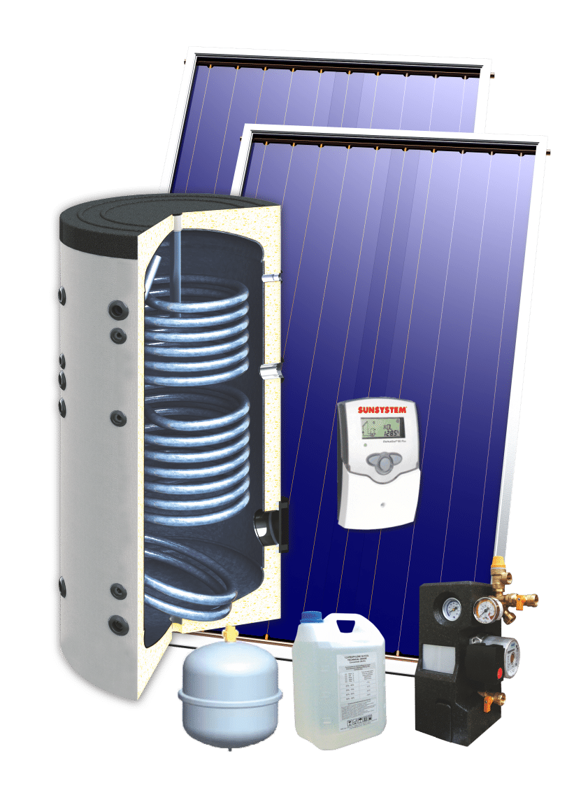 SUNSYSTEM SOLARNI PAKET 200L + 2 KOLEKTORA